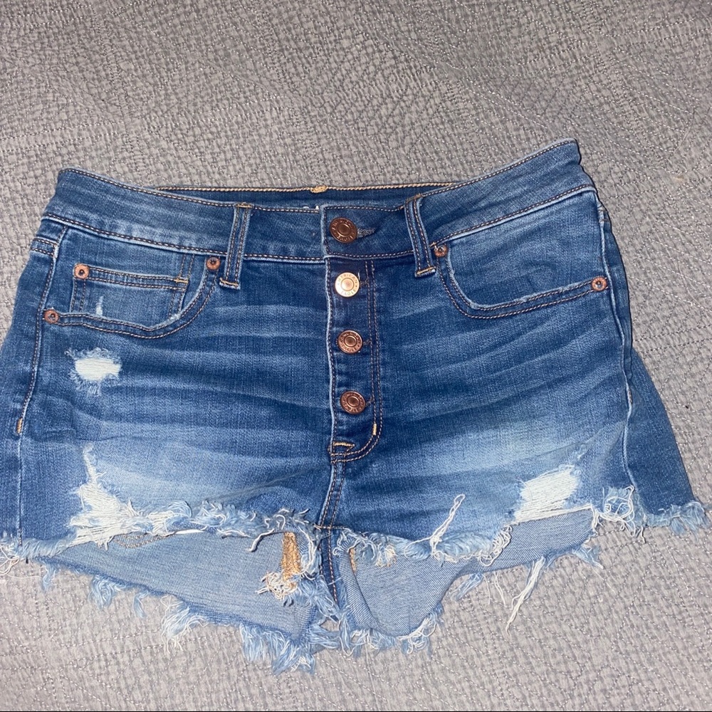 American Eagle Distressed Denim Shorts